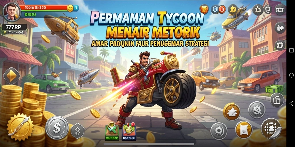 Gameplay seru 77RP dengan elemen Tycoon yang mendalam.