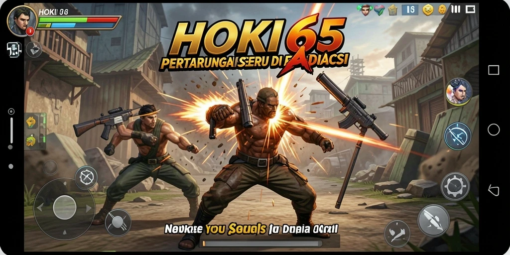 Screenshot HOKI65 menampilkan pertarungan aksi yang memukau.