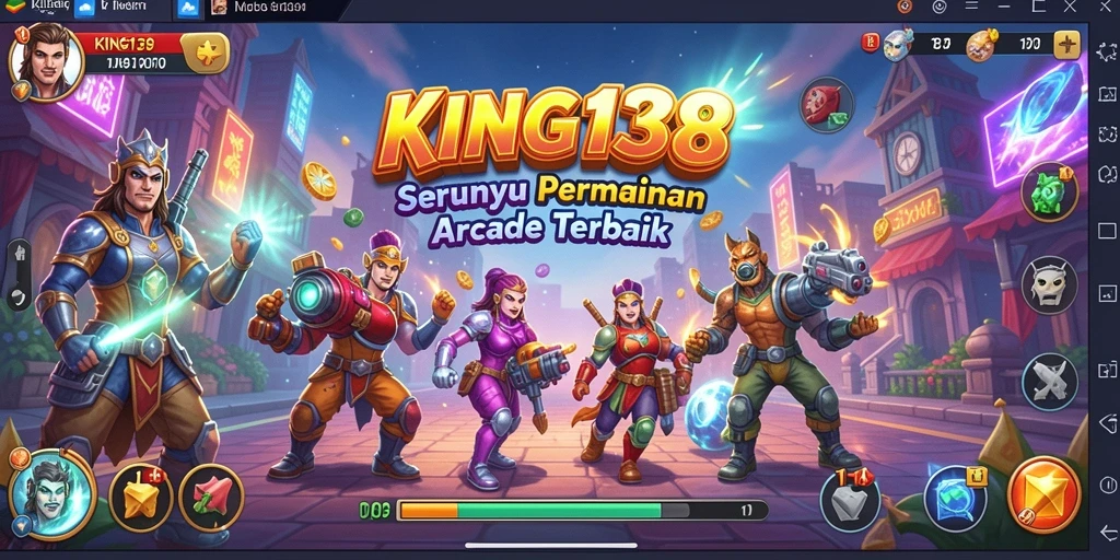 Tampilan gameplay seru dari KING138 yang menghadirkan tantangan arcade.