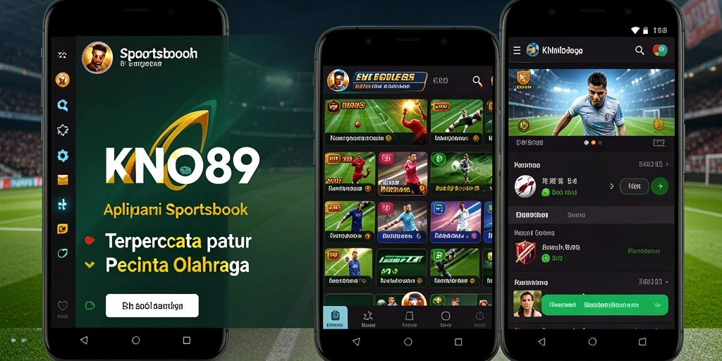 Tampilan screenshot gameplay aplikasi KNO89 yang menampilkan taruhan olahraga.
