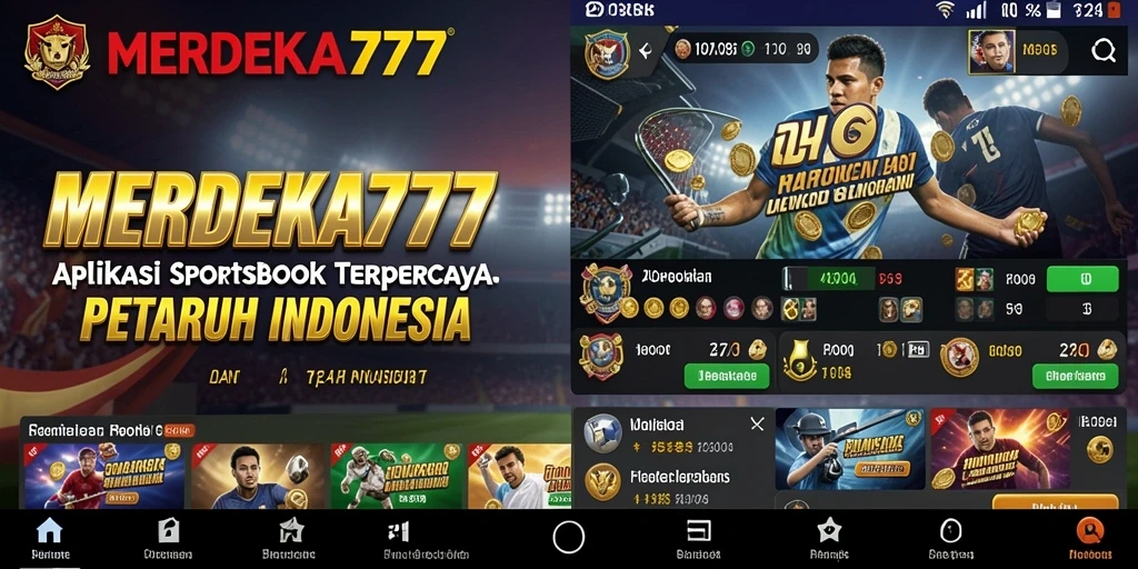 Tampilan gameplay Sportsbook dari MERDEKA777 yang menarik dan interaktif.