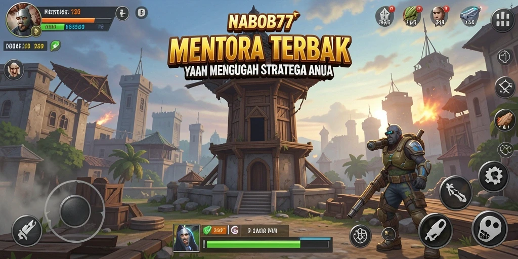 Tampilan menarik dari gameplay NABOB77 dalam Tower Defense.