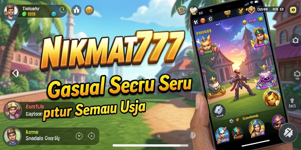 Tampilan gameplay penuh warna dan interaksi seru di NIKMAT777.