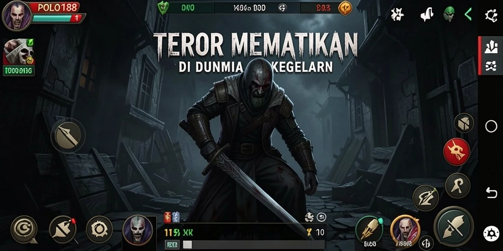 Tangkapan layar utama POLO188 menampilkan suasana mencekam dan gameplay seram.