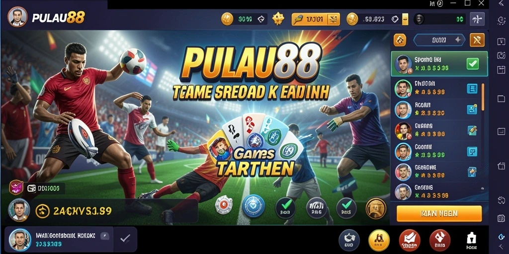 Tampilan gameplay Sportsbook PULAU88 yang menarik dan interaktif.