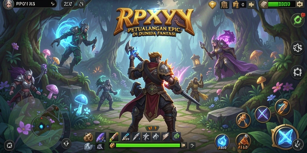 Tampilan gameplay <strong>RPYYY</strong> dengan pertarungan yang mendebarkan.